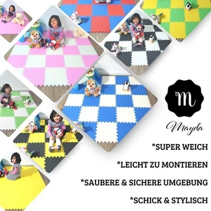 Kinder Puzzlematte Spielmatte Spielteppich Schaumstoff Krabelmatte Kinderteppich - Bild 1 von 601