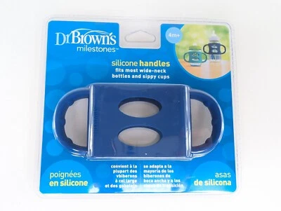 Силиконовые ручки Dr Brown's Milestones подходят для большинства бутылок с широким горлышком и чашек Sippy - Изображение 1 из 3