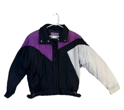 Chaqueta de esquí Haute Route Puff vintage años 80’s para mujer grande nailon nieve cremallera completa Foto 1 de 4