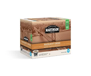 Martinson Hazelnut Crème Flavored Coffee, Light Roast, Keurig K-Cup Brewer Compa - Picture 1 of 12