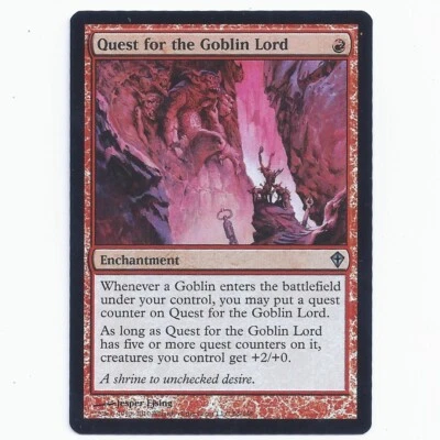 MTG Quest for the Goblin Lord FOIL LP SP Worldwake Magic the  Gathering - Image 1 of 2