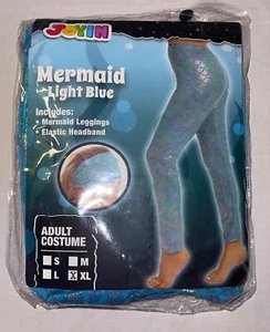 Joyin: Meerjungfrau hellblaue Leggings und Stirnband - Bild 1 von 3
