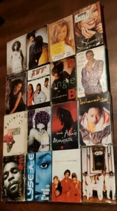 Lot Of 16 R&B, Soul, Rap & Hip Hop Cassette Singles - Picture 1 of 5