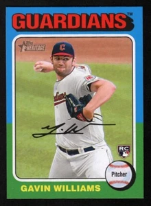Gavin Williams 2024 Topps Heritage #489 Image Variation Rookie RC SP Guardians 1 - Picture 1 of 2
