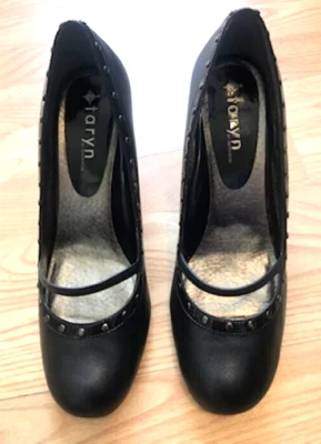 Zapatos de salón Taryn by Taryn de cuero rosa para mujer talla 10 gris metálico Foto 1 de 4