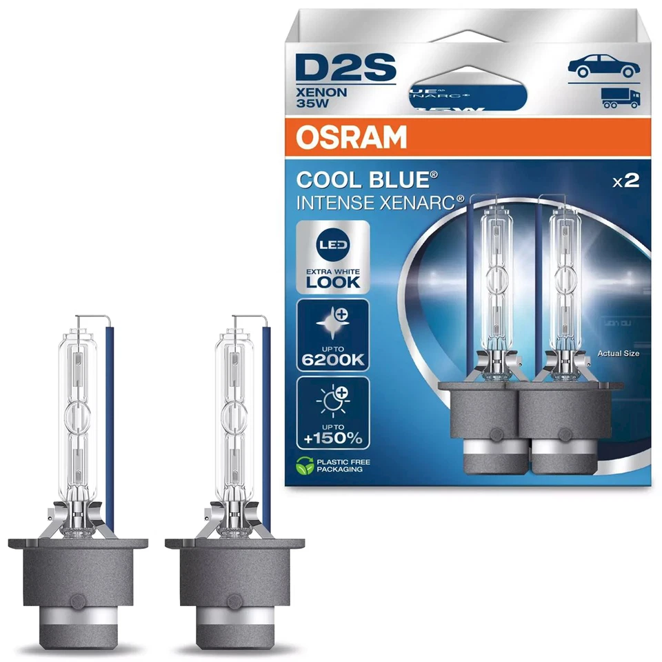 OSRAM D2S 12V 35W P32d-2 XENARC CoolBlue Intense NextGeneration 6200K Xenon - Bild 1 von 4