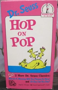 Dr. Suess Hop on Pop Beginner Book Video VHS 1989 plus 2 more stories Tested - Picture 1 of 5