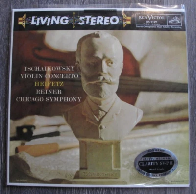 Classic Records LSC 2129 Heifetz Violin Concerto Reiner CLARITY 200G LP NEW - Image 1 of 3