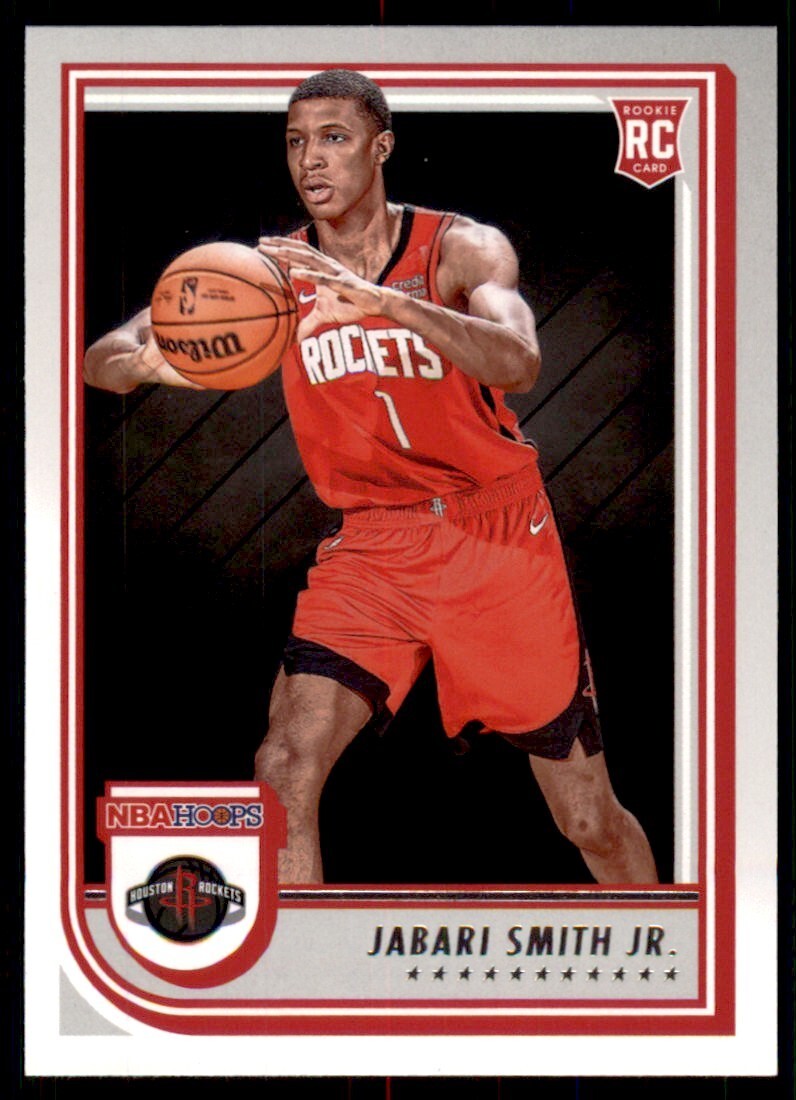 2022-23 NBA Hoops Rookies Base Red Back #233 Jabari Smith Jr. - Houston Rockets
