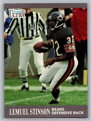 Lemuel Stinson 1991 Ultra FOOTBALL #161 Chicago Bears - Image 1 of 2