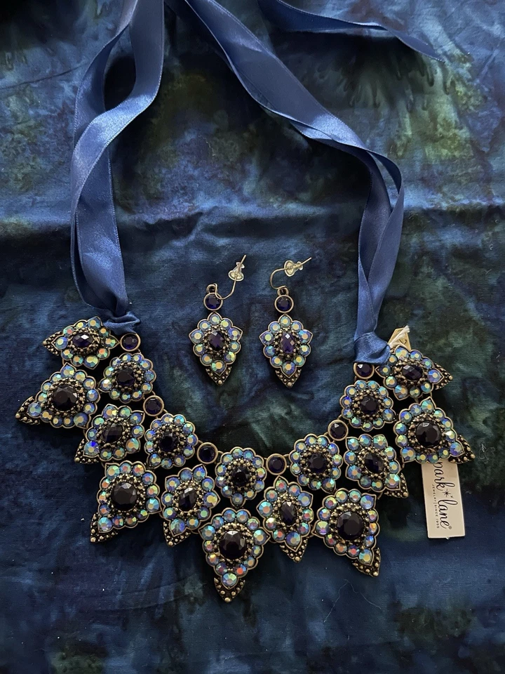 Hermoso collar de piedra con pendientes Park Lane Foto 1 de 1