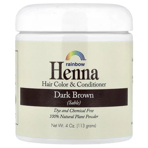 Henna, Hair Color & Conditioner, Dark Brown (Sable), 4 oz (113 g) - Picture 1 of 3