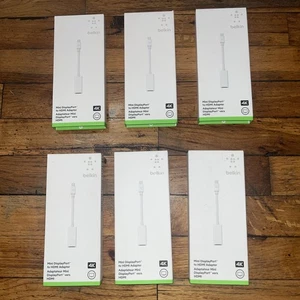 Lot Of 6 Belkin Mini DisplayPort to HDMI Adapter - Picture 1 of 4