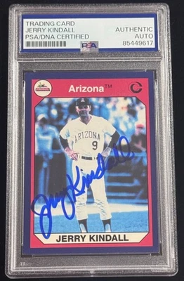 Jerry Kindall "Arizona Wildcats Baseball Legend" Signed Rookie Card Auto rc PSA - Image 1 of 2