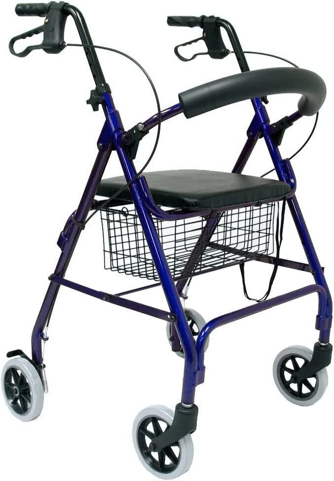 Karman Healthcare R-4600-BL Aluminum Rollator with Standard Seat Height,... Foto 1 de 1