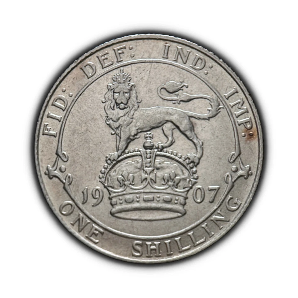 GREAT BRITAIN. 1907, Shilling, Silver - King Edward VII, Lion Statant, Crown 1 - Image 1 of 3