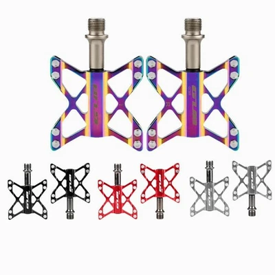 3 Rodamientos Pedales Bicicleta BMX MTB Bicicleta de Carretera 9/16" Plataforma Plana Universal Foto 1 de 4