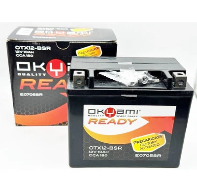 YTX12-BS OKYAMI GEL BATTERY TRIUMPH America Carb. 790 2002-2006 - Image 1 of 4