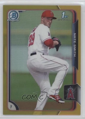 2015 Bowman Chrome Prospects Gold Refractor /50 Nate Smith #BCP90 - Image 1 of 2