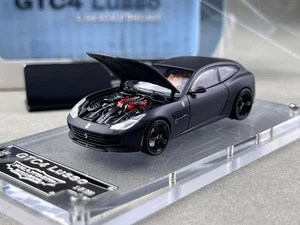 ED PK 1:64 Negro Mate GTC4 Lusso Cupé Carreras Modelo Deportivo Diecast Coche Coleccionable  - Imagen 1 de 11