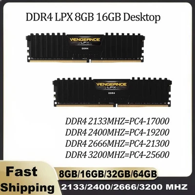 Corsair Vengeance LPX DDR4 2400/2666/3200Mhz RAM memoria DIMM 8GB/16GB lote NUEVO