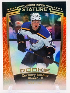 2024-25 Upper Deck Stature  Zachary Bolduc Rookie Orange 054/199 - Bild 1 von 3
