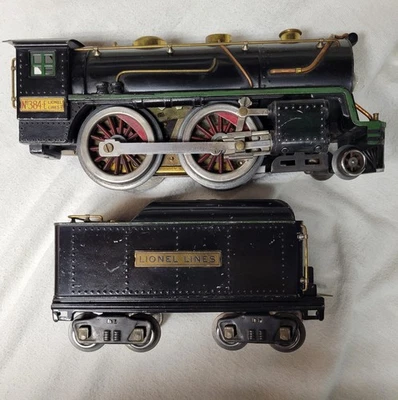 384-E Lionel Lines Engine & 384-T Tender Original Wheels  - Image 1 of 4