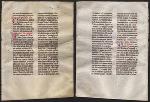 Missal Missale Manuscript Manuscrit Handwriting Parchment Vellum 1450 - L - Picture 1 of 1