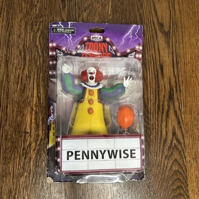 Toony NECA Terrors Pennywise IT Clown Action 6 Figure see des - Image 1 of 4