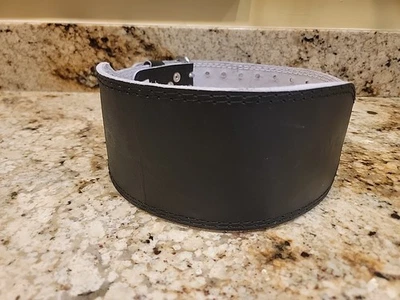 Cinturón Golds Gym Power/Levantamiento de Pesas 100% Cuero Espuma Acolchado Negro Talla S/M Foto 1 de 4