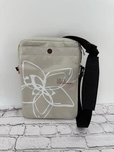 Golla Generation Mobile Laptop Tablet Crossbody Bag Flower Off White - Picture 1 of 6