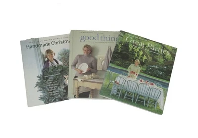Vintage Handmade Christmas Good Things Great Parties Martha Stewart Book Lot 3pc Foto 1 de 4