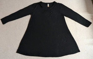 Eanklosco Womens XX Large Black Viscose Blend Long Sleeve Shirt 23 - Picture 1 of 7