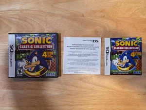 Sonic Classic Collection (Nintendo DS) Estuche, Obra de Arte, Manual e Inserto - Sin Juego - Imagen 1 de 2