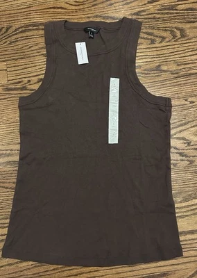 Новый Banana Republic заводской женщин ребристый гонщик бак размер большой коричневый новый с Ярлыками - Изображение 1 из 2
