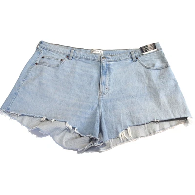 Pantalones Cortos Abercrombie and Fitch Mujer 22 Azul Papá Corto Curva Love Denim Nuevos con Etiquetas 44" Foto 1 de 4