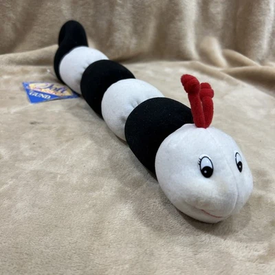 Vtg Baby Gund Caterpillar Plush Tinkle Crinkle Rattle Rainbow Sensory Toy 17” - Image 1 of 4