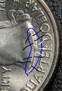 2018-P 25c DIE CRACK BREAK & CHIP ERROR ATB Block Island Quarter Mint Error Coin - Picture 1 of 24