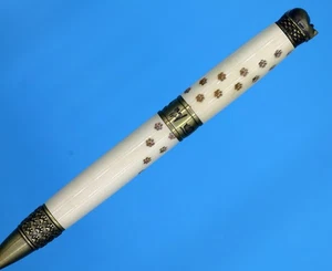 Handmade Holly Wood Cat Paw Ballpoint Pen – Twist Pen with Crafted Cat Paw Trail - Picture 1 of 13