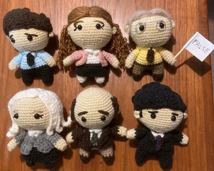 THE OFFICE 6 Crocheted Figures + Yoda! Beautiful handiwork! - Picture 1 of 15