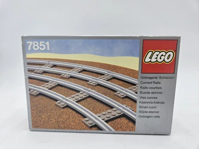 Novo Sistema de Trem LEGO Selado de Fábrica 7851 Trilhos Curvos Trilho Estoque Antigo - Imagem 1 de 2