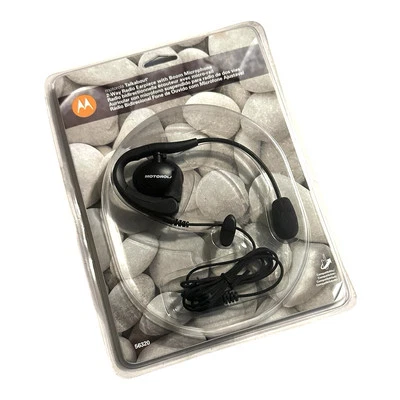 NEW Motorola Talkabout 2-Way Radio Earpiece w/Boom Microphone Black 56320 - Image 1 of 2