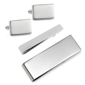 Gravierbares Rechteck Infinity 3-teiliges Geschenkset - Bild 1 von 9