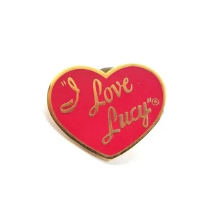 I Love Lucy Pin Vintage Red Heart Classic TV Show Lucille Ball Universal Studios - Picture 1 of 3
