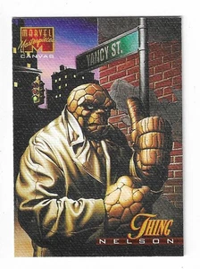 1995 Fleer Marvel Masterpieces Canvas Thing Insert Card #21 - Picture 1 of 2