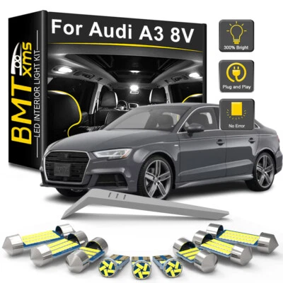 17x Bombillas LED interiores para AUDI A3 S3 RS3 8V sedán convertible 2013-2020 Foto 1 de 4
