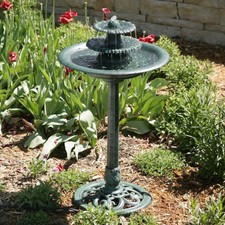 3 Tier Outdoor Fountain Garden Decor Planter Water Bird Bath Birdbath With Pump