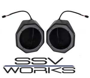 SSV Works Front Kick Speaker Pods - Unloaded Pair for 2016-2024 Polaris General - Picture 1 of 4