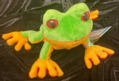 WEBKINZ PLUSH GREEN TREE FROG WITH CODE - Image 1 of 4