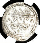 HISZPANIA. Ferdynand i Isabella, 1474-1504, srebro prawdziwe, Sewilla, detale NGC XF